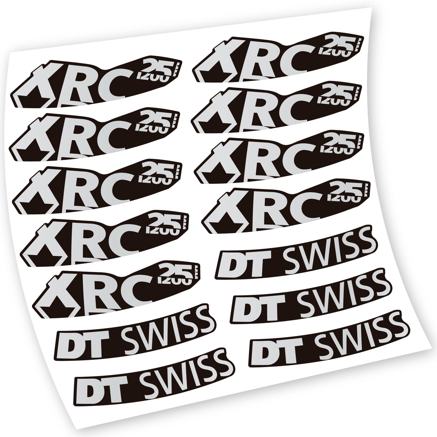 Autocollant pour roue de vélo de montagne DT Swiss XRC 25 1200