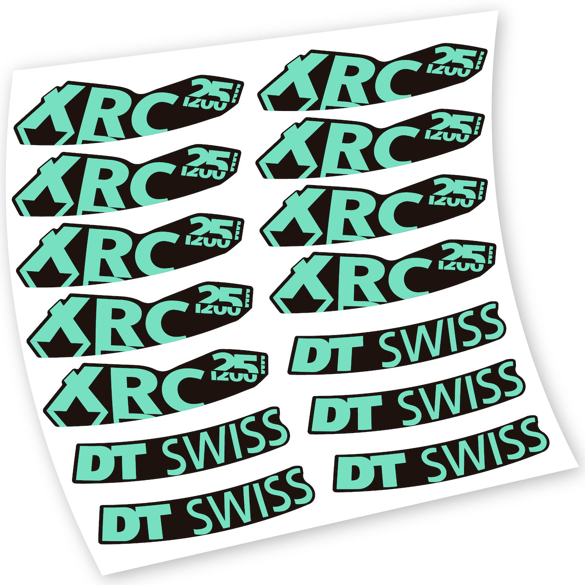 Autocollant pour roue de vélo de montagne DT Swiss XRC 25 1200