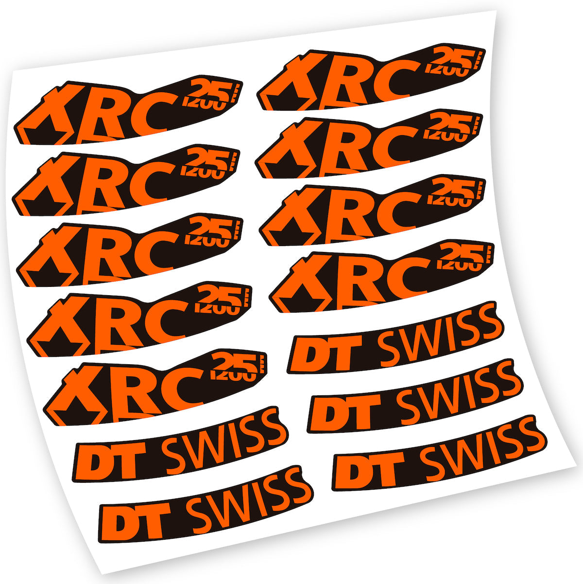 Autocollant pour roue de vélo de montagne DT Swiss XRC 25 1200