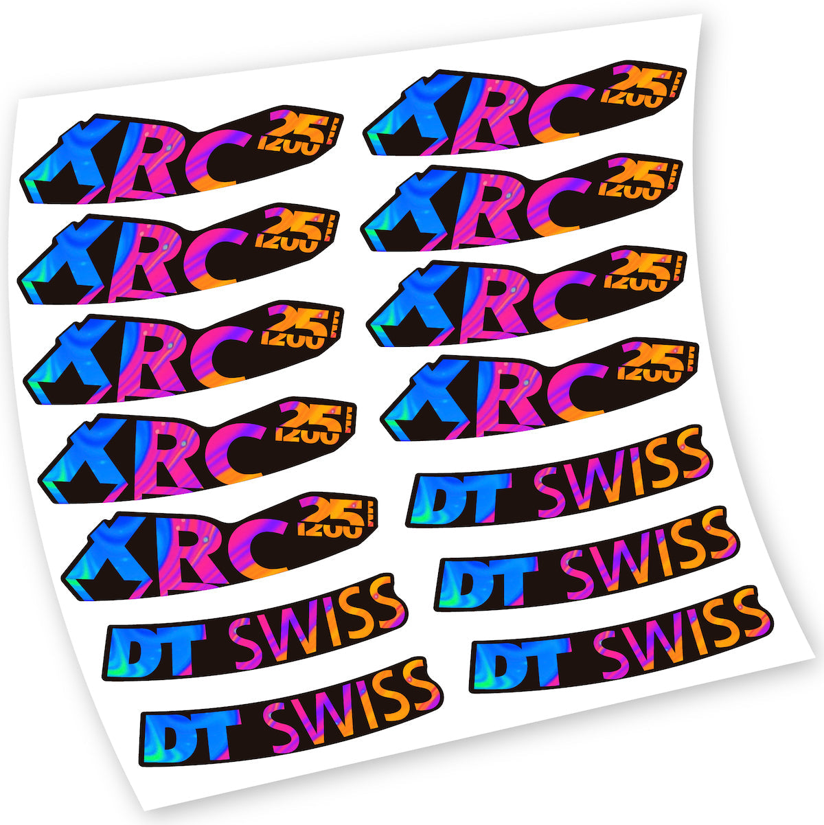 Autocollant pour roue de vélo de montagne DT Swiss XRC 25 1200