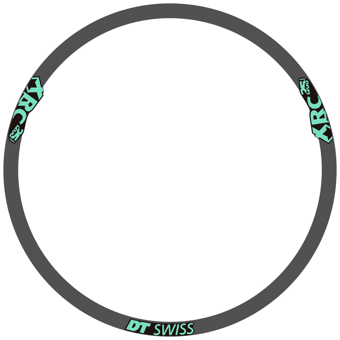 Autocollant pour roue de vélo de montagne DT Swiss XRC 25 1200