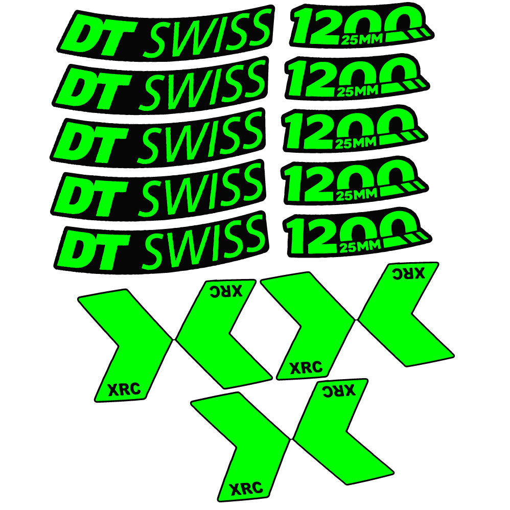 Autocollant DT Swiss XRC 1200 Spline 25 mm 2020, Roue de montagne, Autocollant vinyle