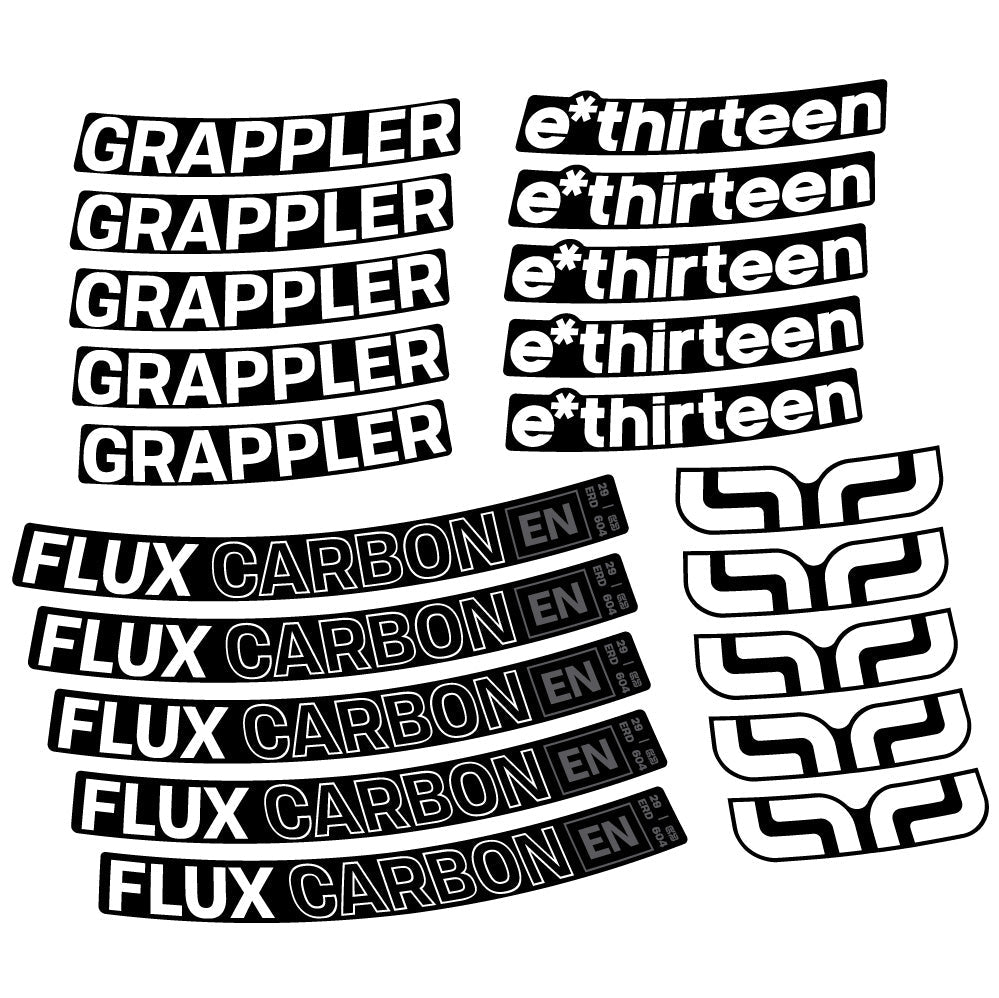 Autocollant E-Thirteen Grappler Flux, Roues VTT 29, Autocollant Vélo vinyle