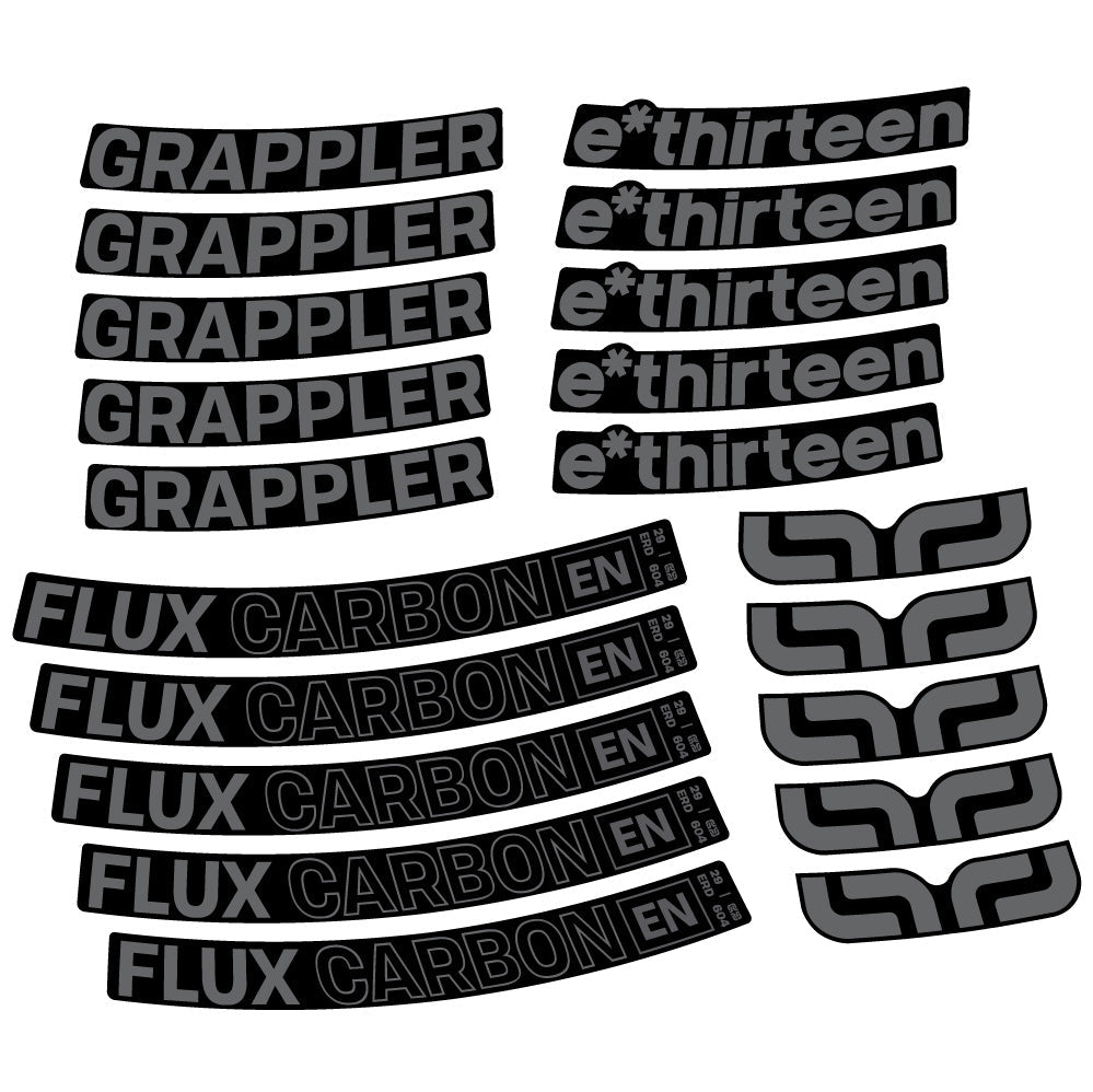 Autocollant E-Thirteen Grappler Flux, Roues VTT 29, Autocollant Vélo vinyle