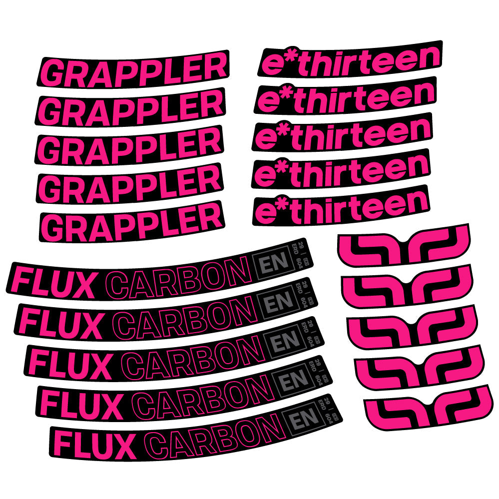 Autocollant E-Thirteen Grappler Flux, Roues VTT 29, Autocollant Vélo vinyle