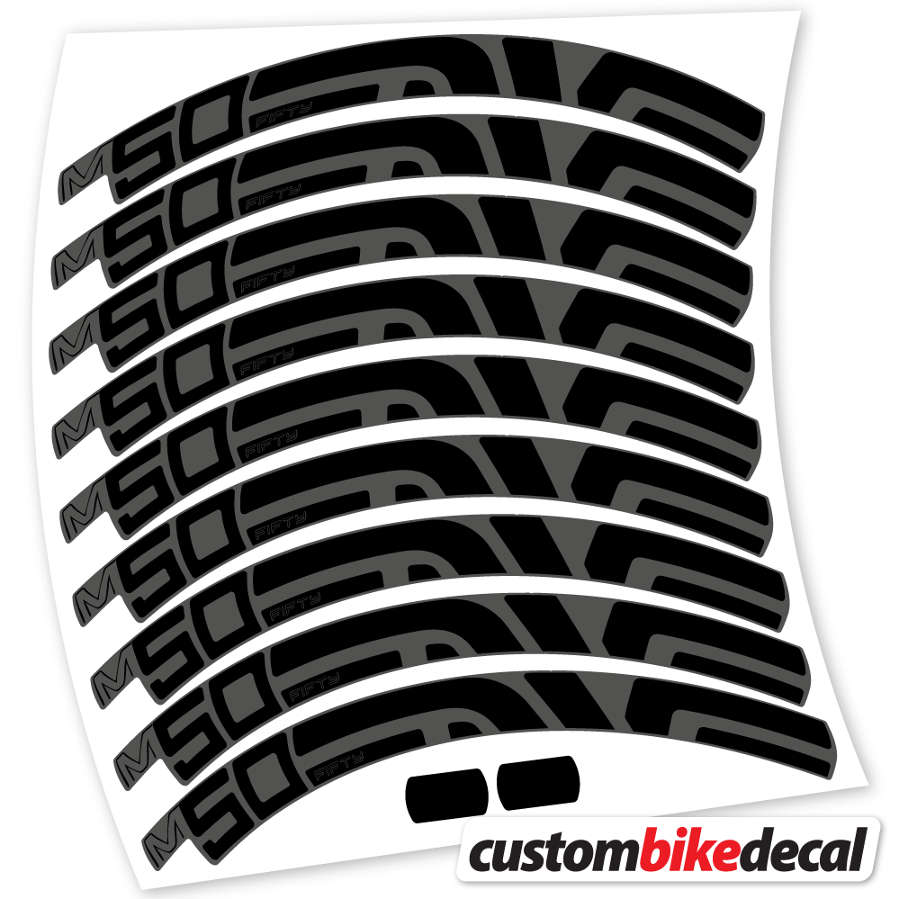 Autocollant Enve Fifty M50, Roues VTT 27.5, Autocollant Vélo Vinyle