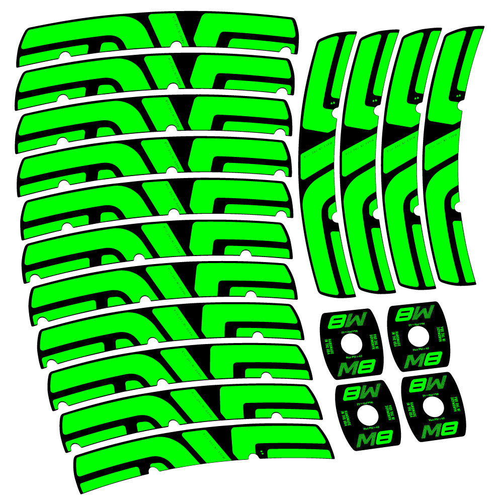 Autocollant compatible avec Enve M Series M8, Roues VTT 29, Vélo vinyle sticker