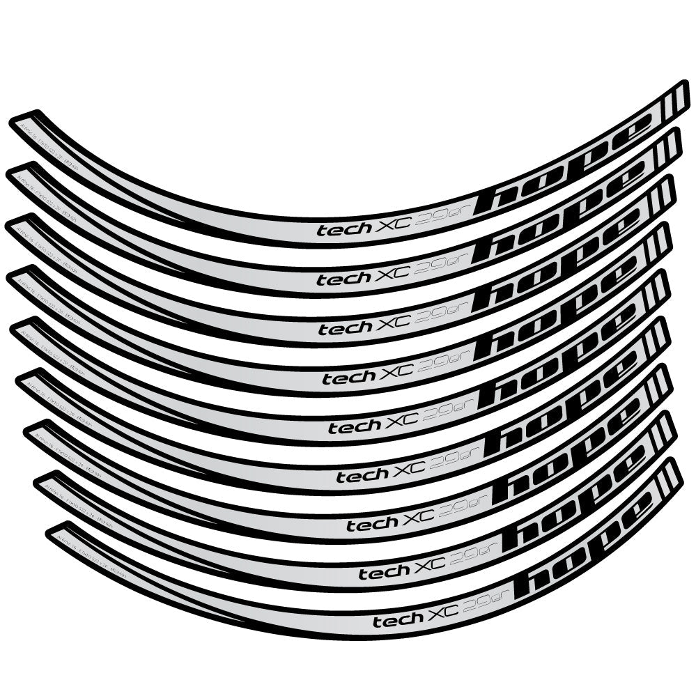 Autocollant Hope Tech XC, Roues VTT 29, Autocollant Vélo vinyle