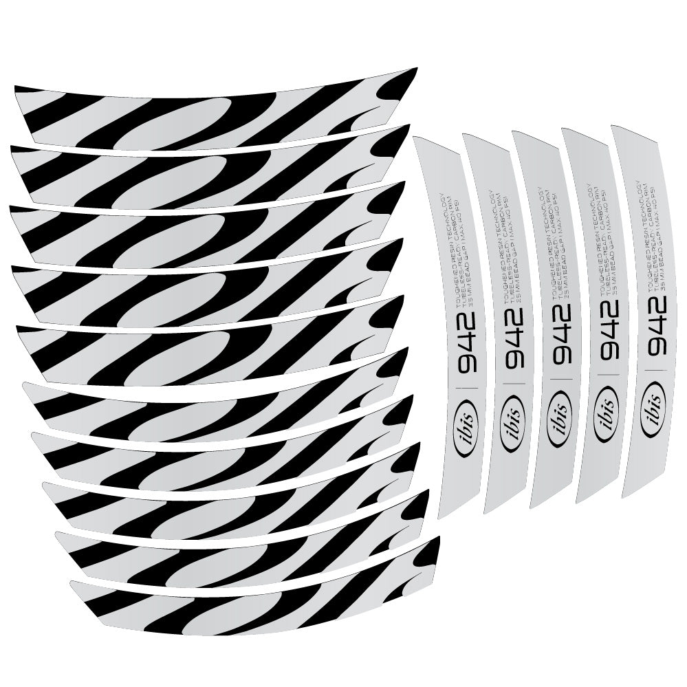 Autocollant Ibis 942 2019, Roues VTT 29, Autocollant Vélo vinyle