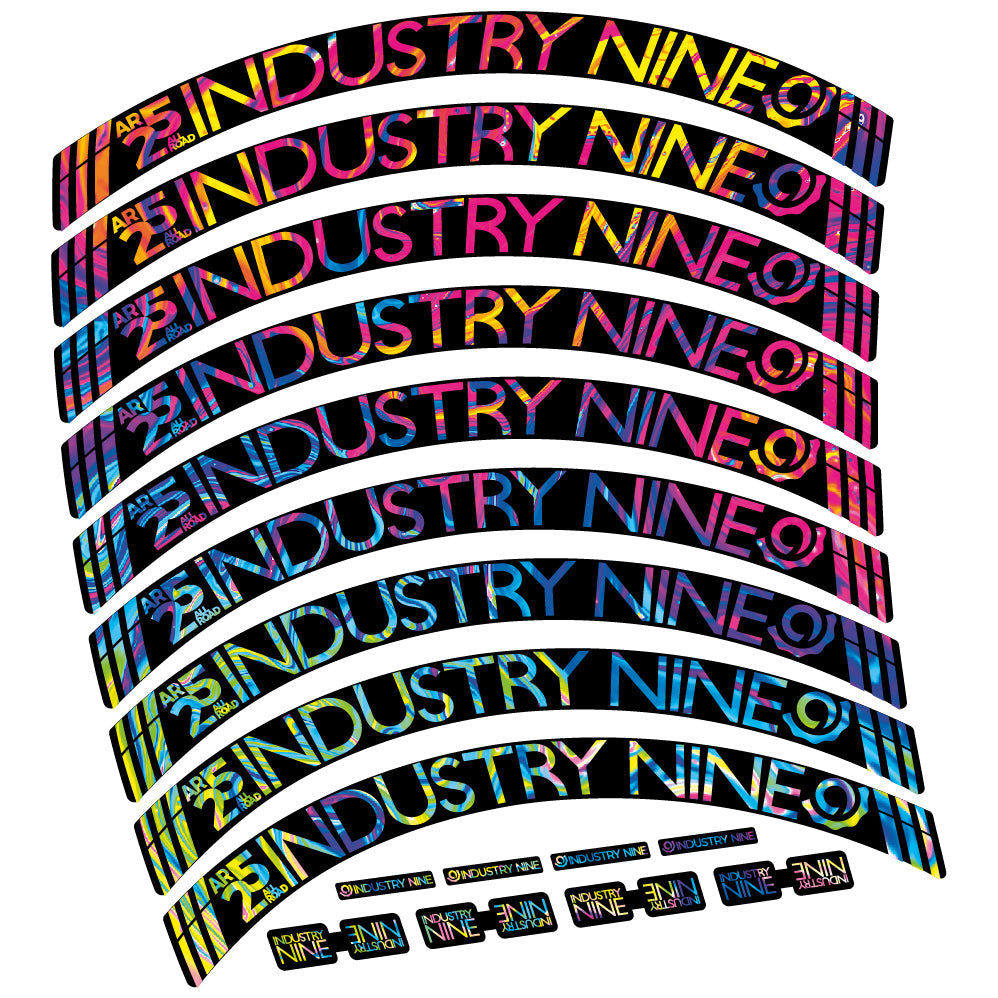 Autocollant Industry Nine AR25 CX Mountain Wheel Vélo vinyle autocollant