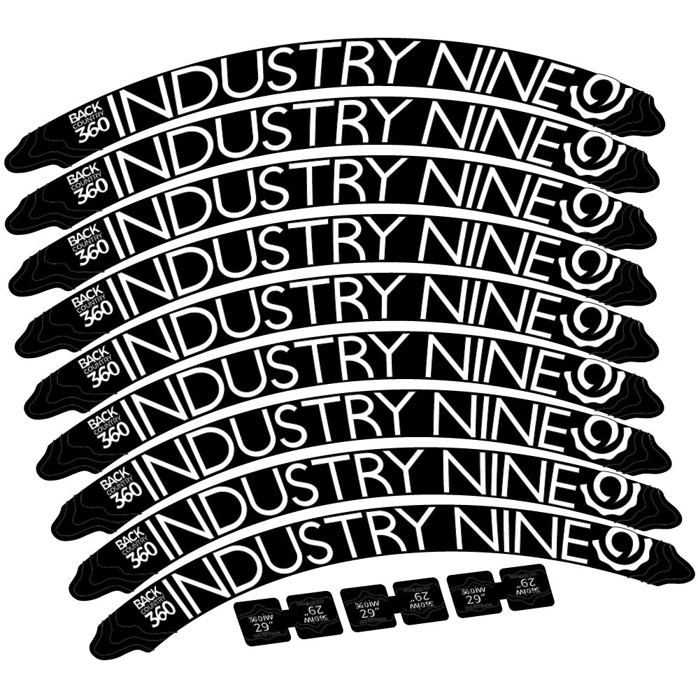 Autocollant Industry Nine Back Country 360 Mountain Wheel Vélo vinyle autocollant