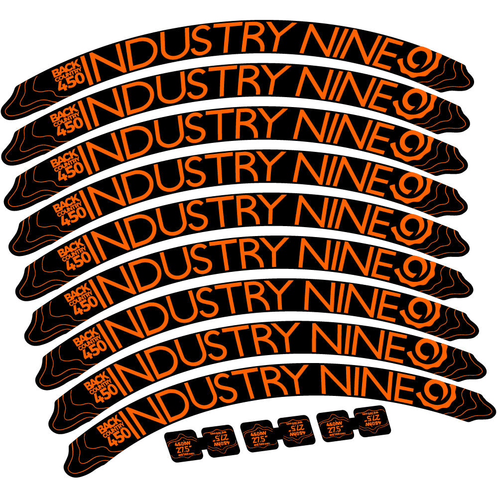 Autocollant Industry Nine Back Country 450 Mountain Wheel Vélo vinyle autocollant