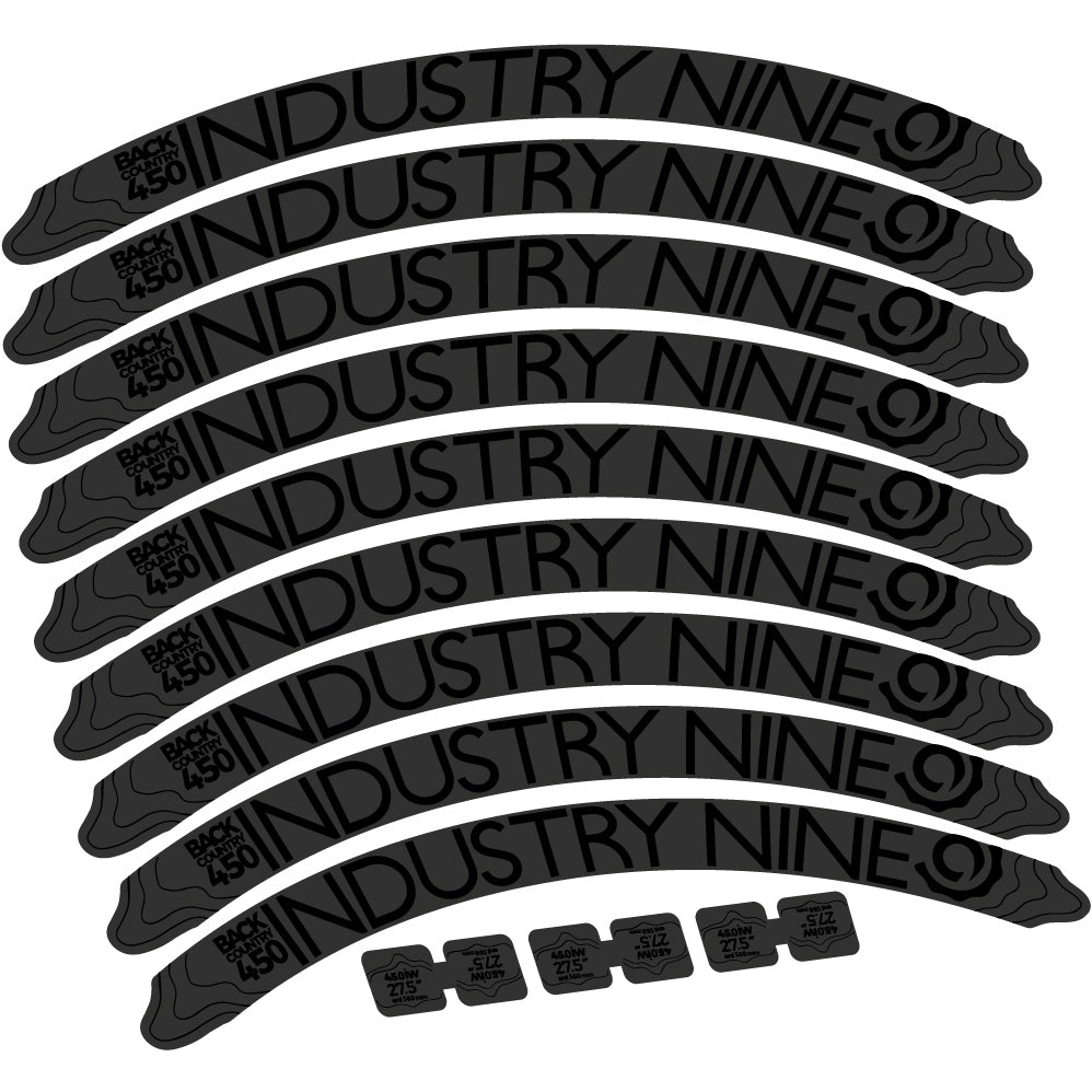 Autocollant Industry Nine Back Country 450 Mountain Wheel Vélo vinyle autocollant