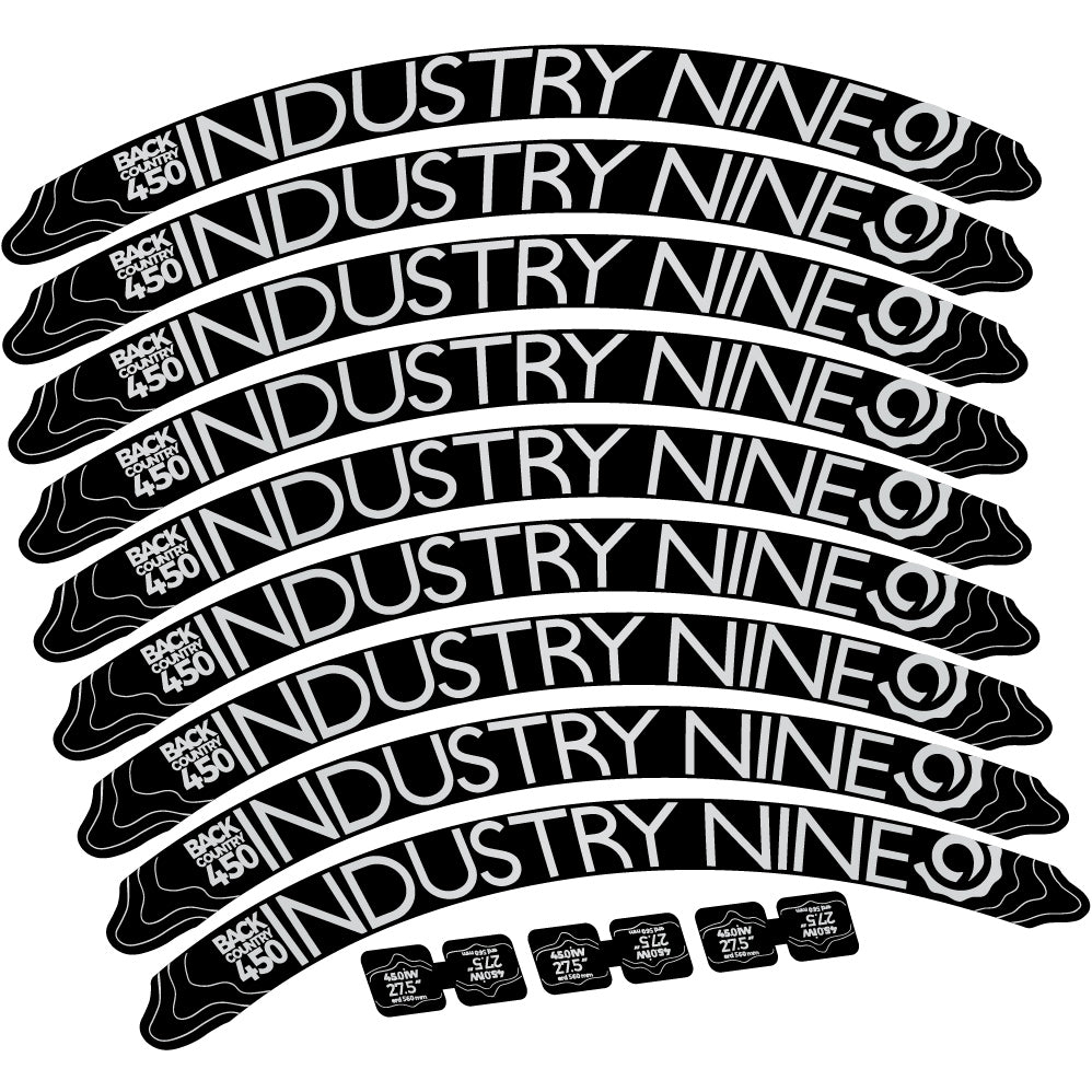 Autocollant Industry Nine Back Country 450 Mountain Wheel Vélo vinyle autocollant