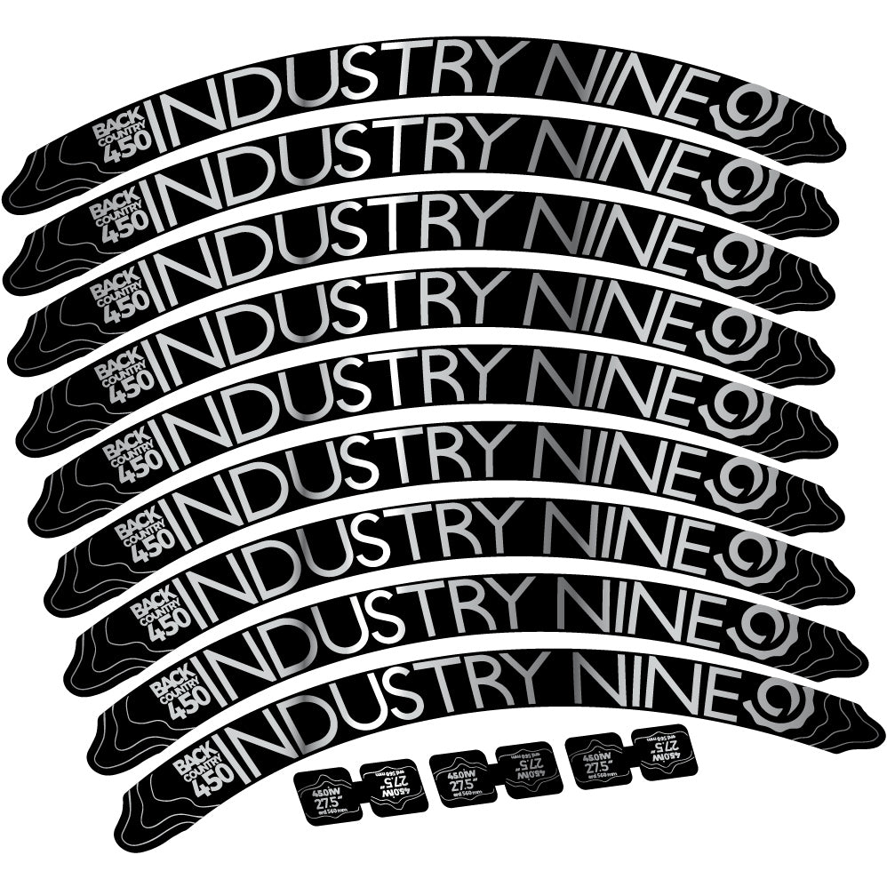 Autocollant Industry Nine Back Country 450 Mountain Wheel Vélo vinyle autocollant