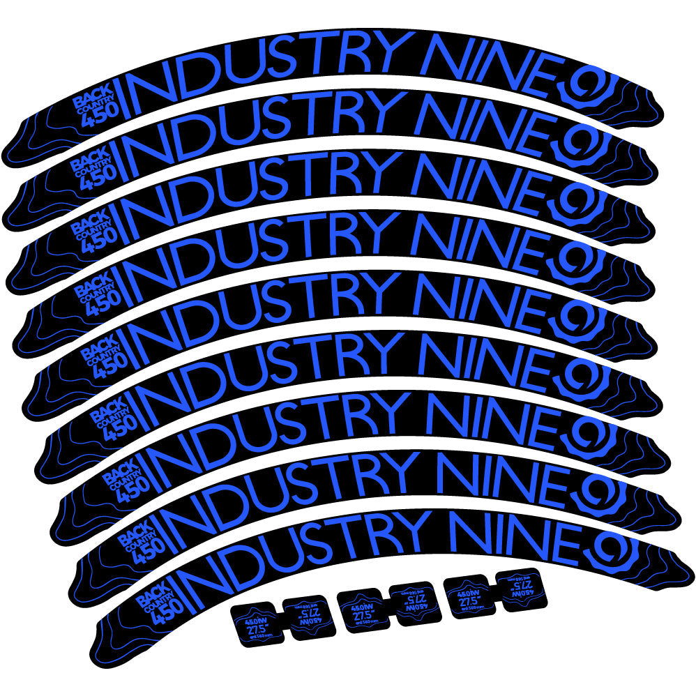 Autocollant Industry Nine Back Country 450 Mountain Wheel Vélo vinyle autocollant