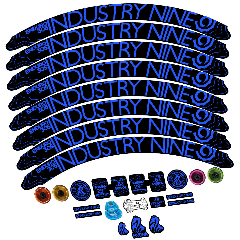 Autocollant Industry Nine Enduro 305 V2, Roues VTT 29, Vélo vinyle sticker