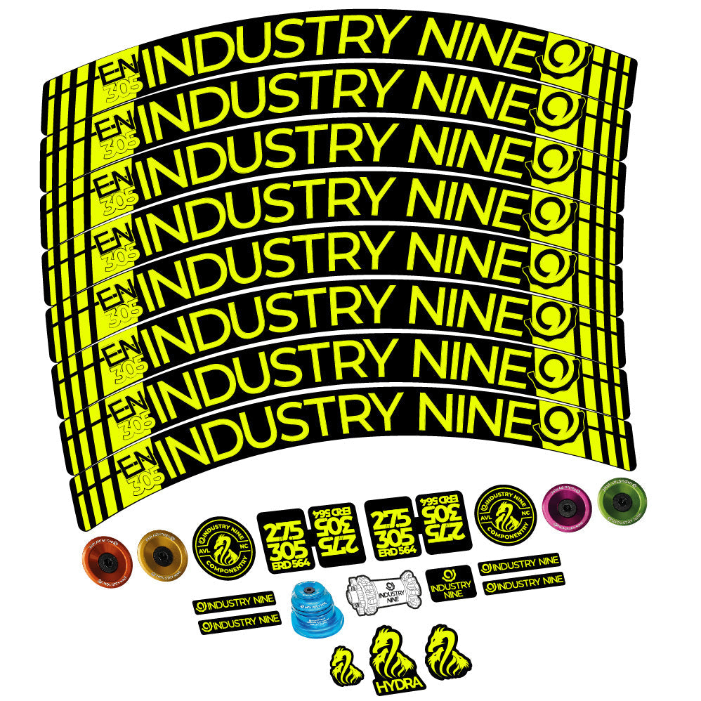 Autocollant Industry Nine Enduro 305 V3, Roues VTT 29, Vélo vinyle sticker