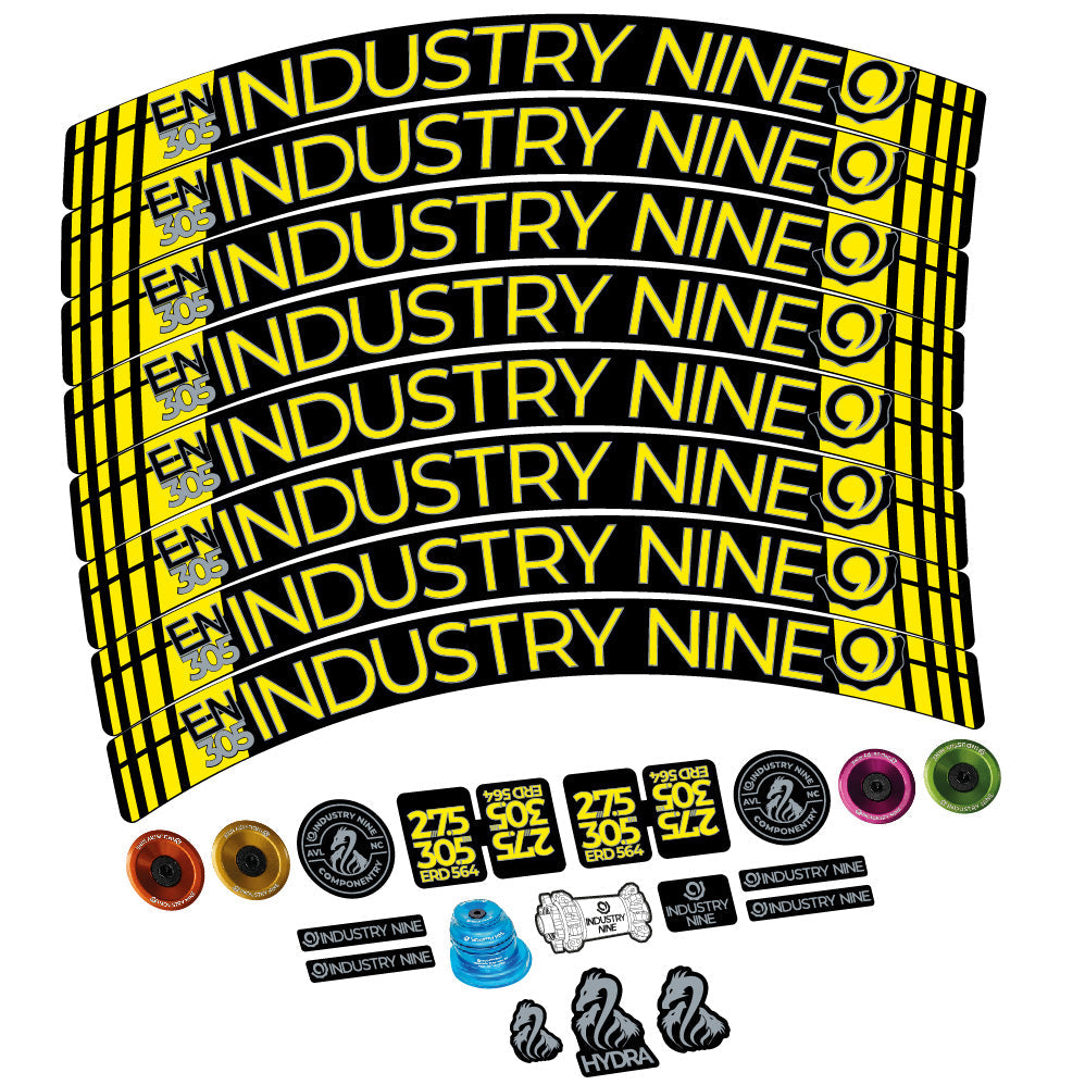 Autocollant Industry Nine Enduro 305 V3, Roues VTT 29, Vélo vinyle sticker