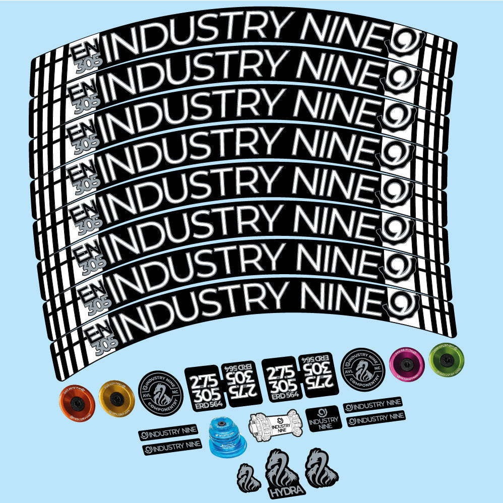 Autocollant Industry Nine Enduro 305 V3, Roues VTT 29, Vélo vinyle sticker
