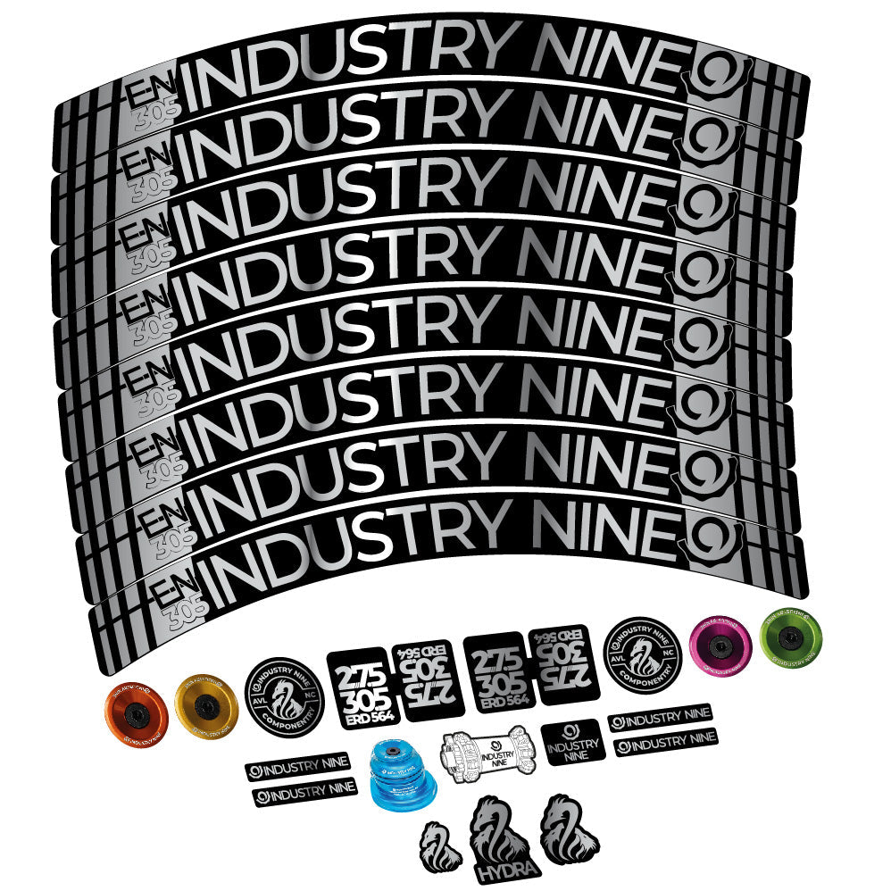 Autocollant Industry Nine Enduro 305 V3, Roues VTT 29, Vélo vinyle sticker
