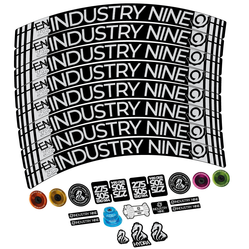 Autocollant Industry Nine Enduro 305 V3, Roues VTT 29, Vélo vinyle sticker