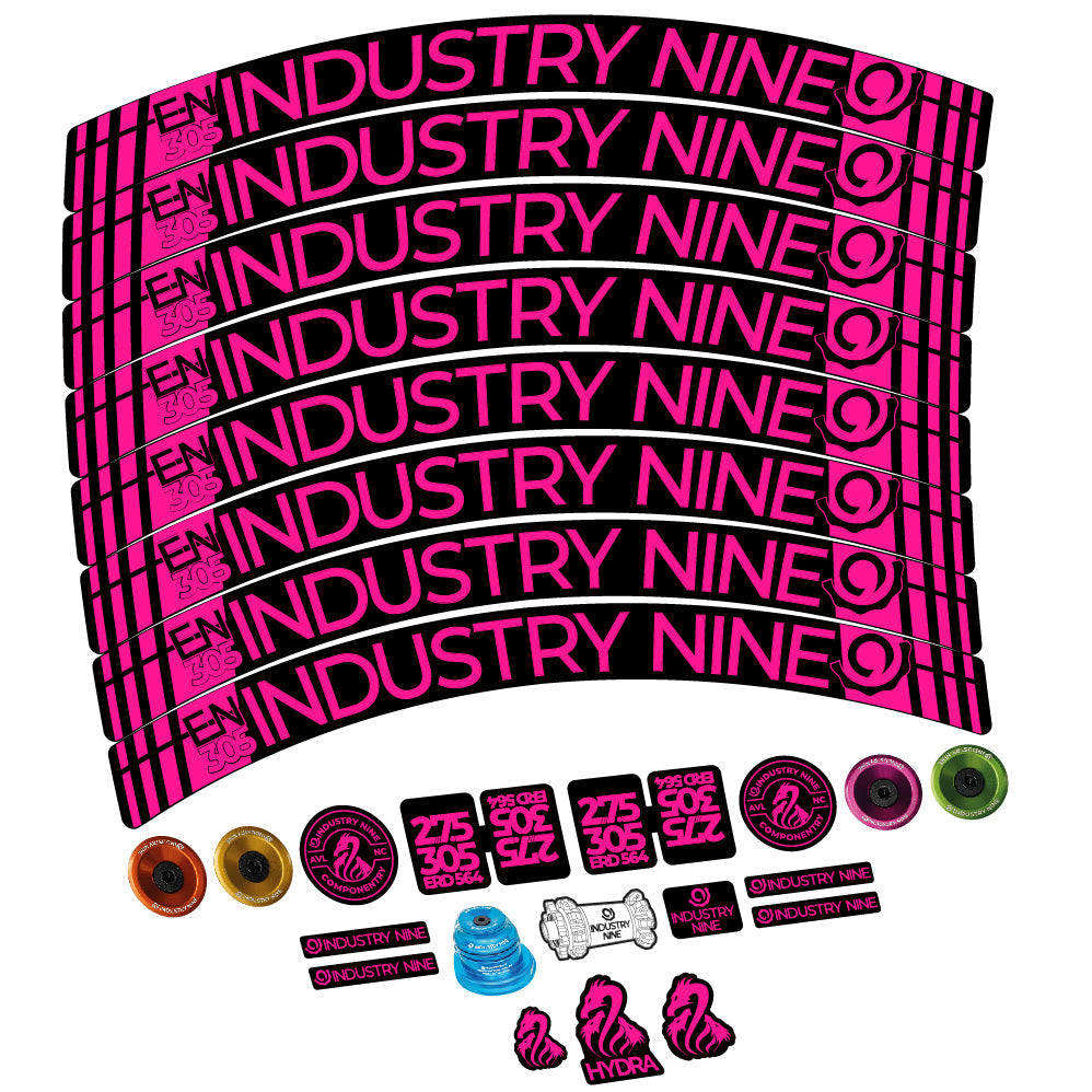 Autocollant Industry Nine Enduro 305 V3, Roues VTT 29, Vélo vinyle sticker