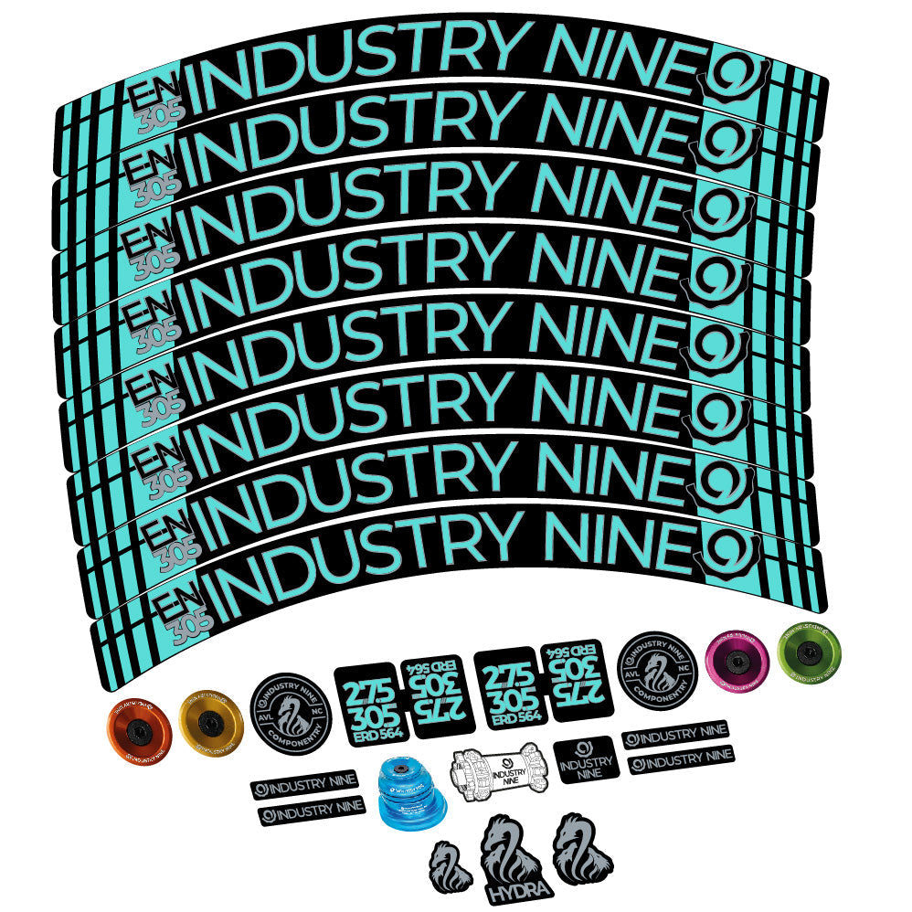 Autocollant Industry Nine Enduro 305 V3, Roues VTT 29, Vélo vinyle sticker