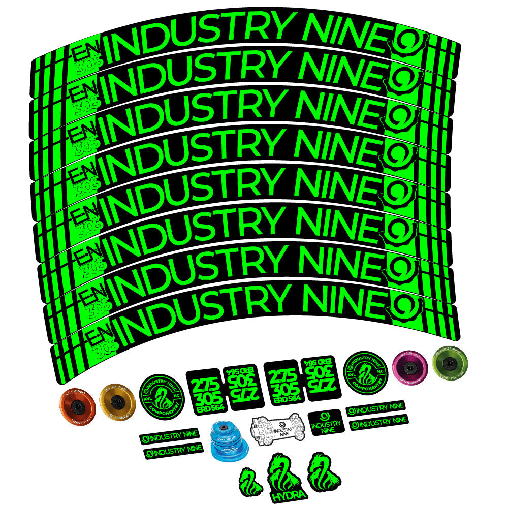 Autocollant Industry Nine Enduro 305 V3, Roues VTT 29, Vélo vinyle sticker