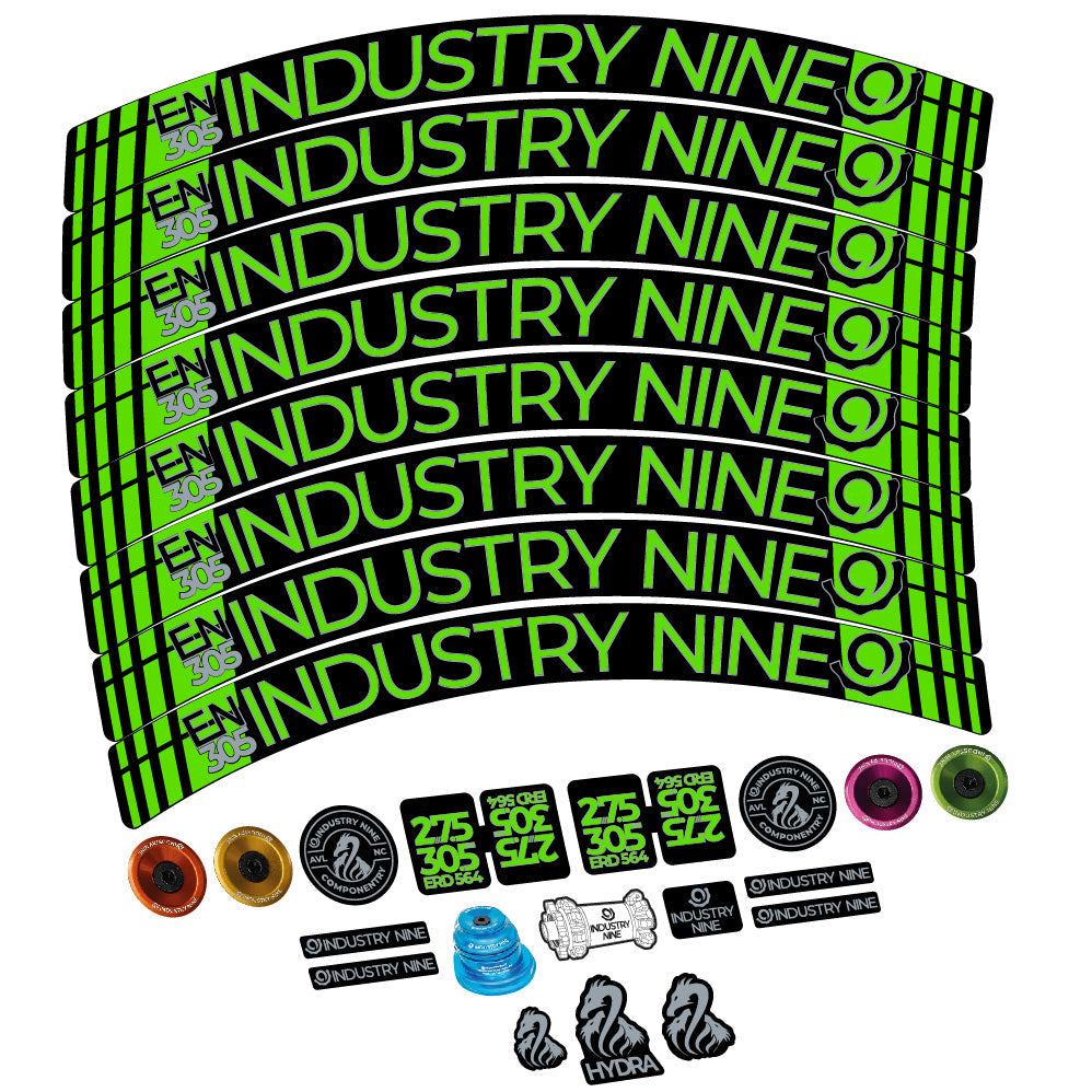 Autocollant Industry Nine Enduro 305 V3, Roues VTT 29, Vélo vinyle sticker