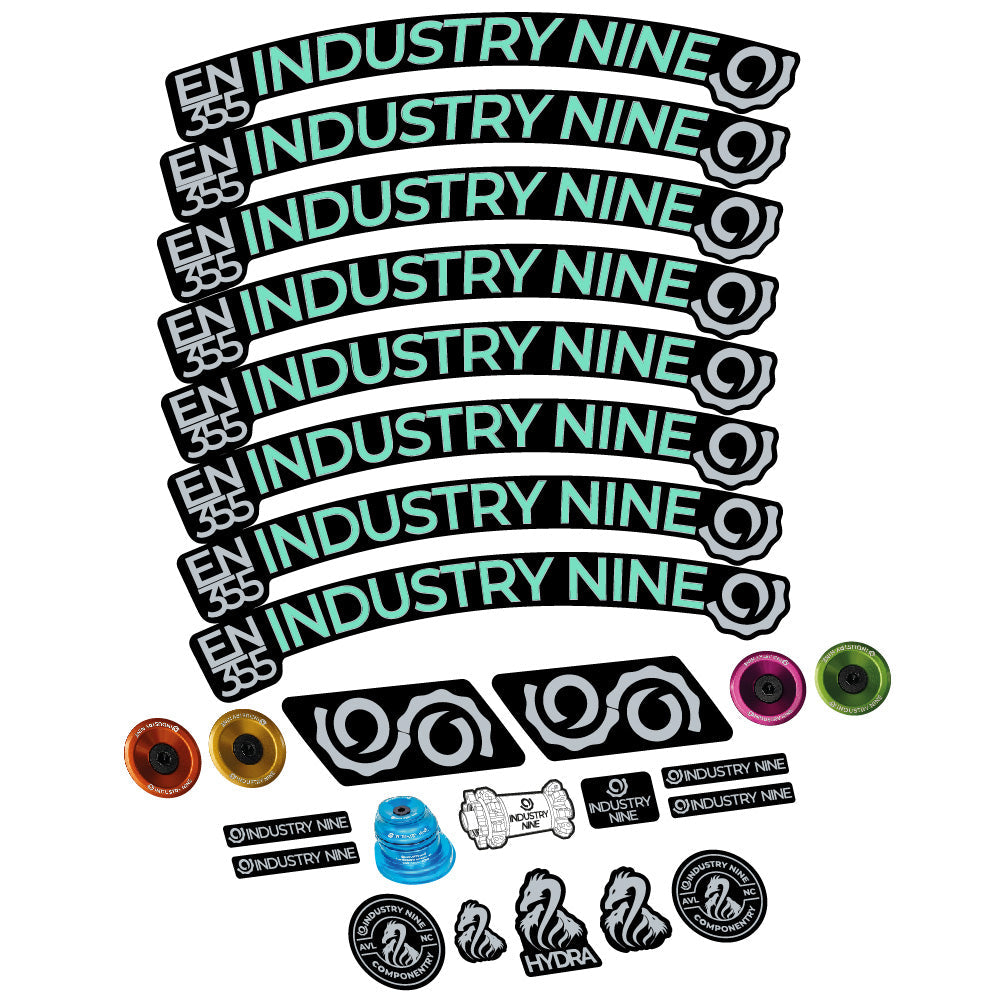 Autocollant Industry Nine Enduro 355, Roues VTT 29, Vélo vinyle autocollant