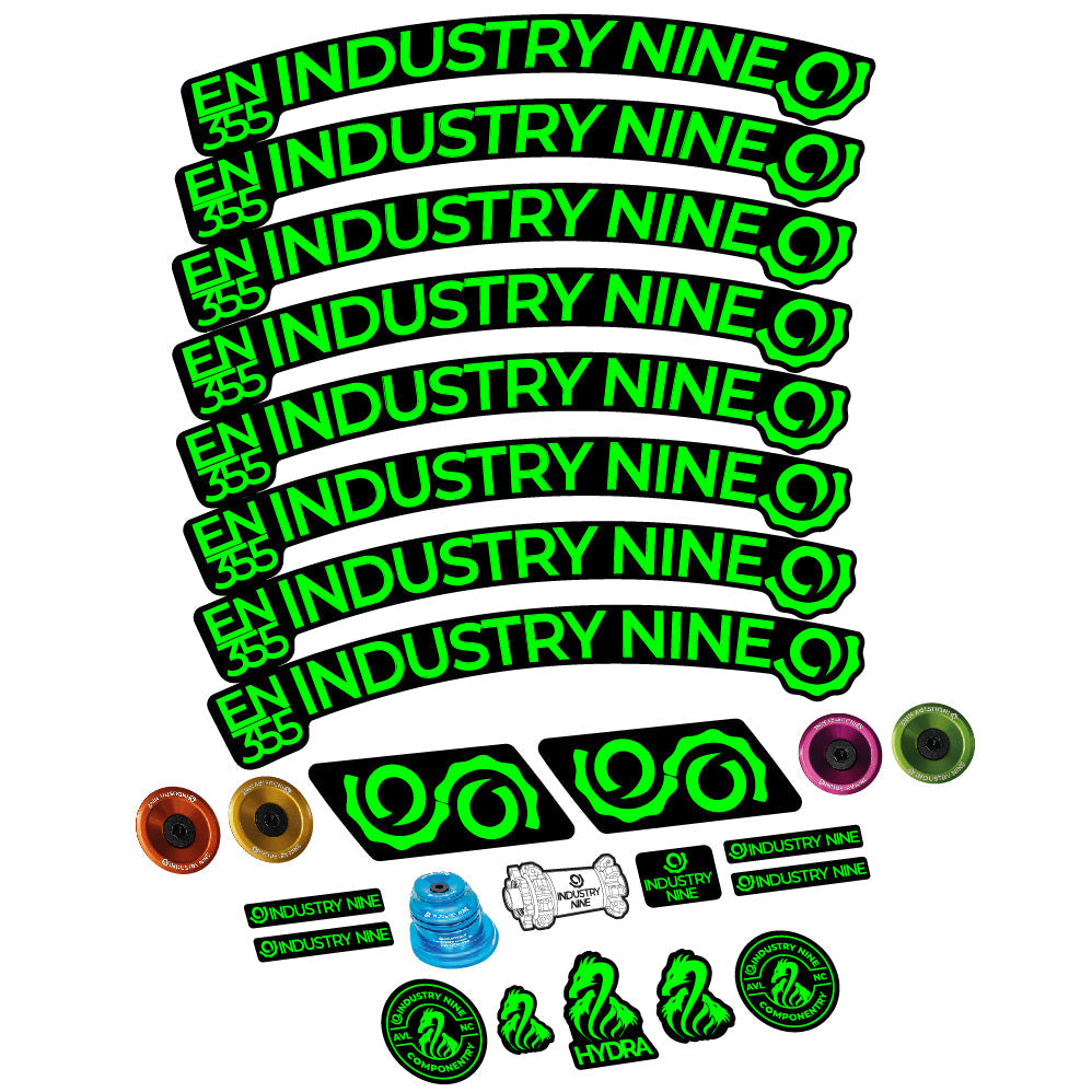 Autocollant Industry Nine Enduro 355, Roues VTT 29, Vélo vinyle autocollant