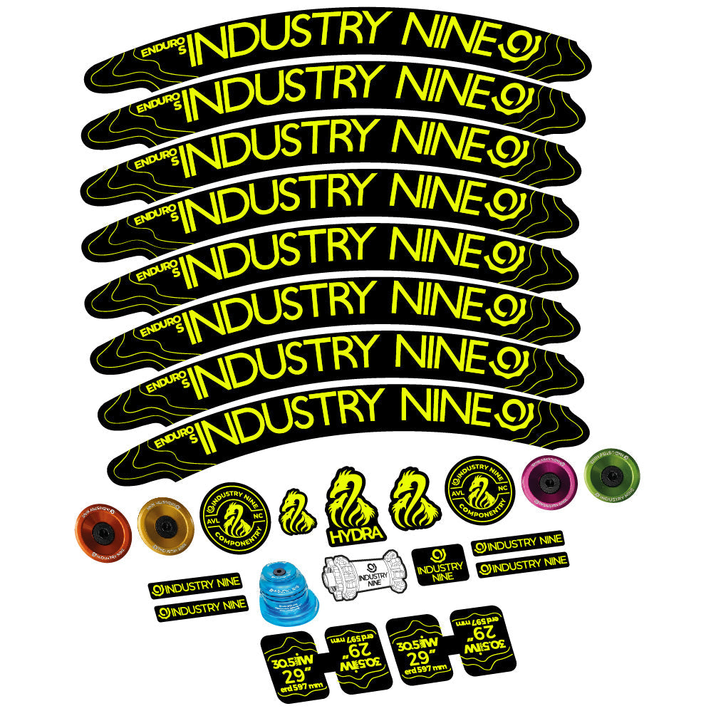Autocollant Industry Nine Enduro S Hydra, Roues VTT 29, Vélo vinyle sticker