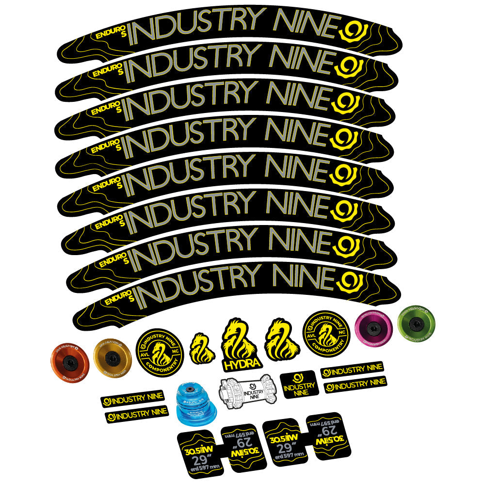 Autocollant Industry Nine Enduro S Hydra, Roues VTT 29, Vélo vinyle sticker