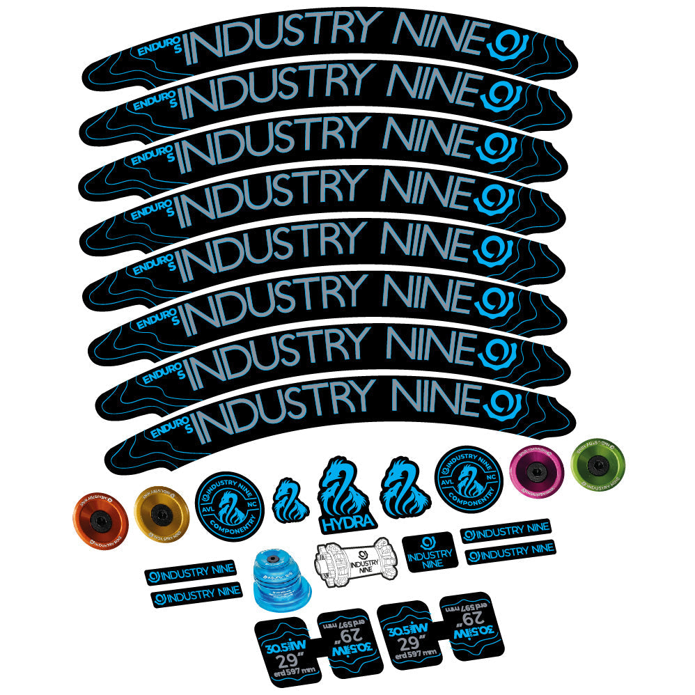 Autocollant Industry Nine Enduro S Hydra, Roues VTT 29, Vélo vinyle sticker