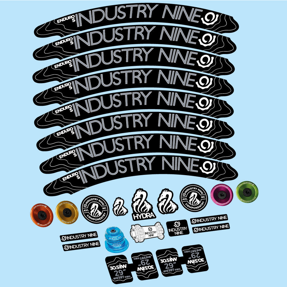 Autocollant Industry Nine Enduro S Hydra, Roues VTT 29, Vélo vinyle sticker