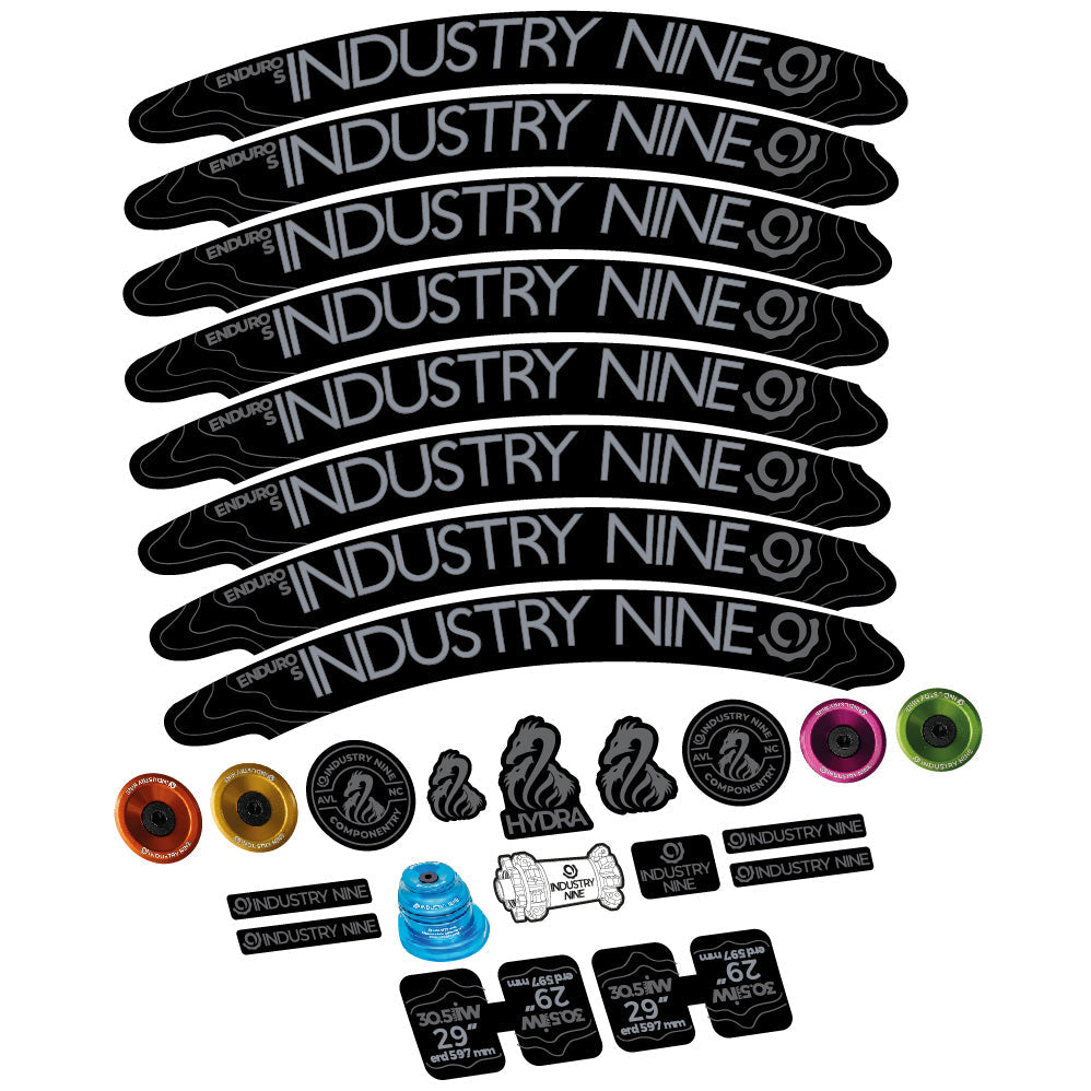 Autocollant Industry Nine Enduro S Hydra, Roues VTT 29, Vélo vinyle sticker