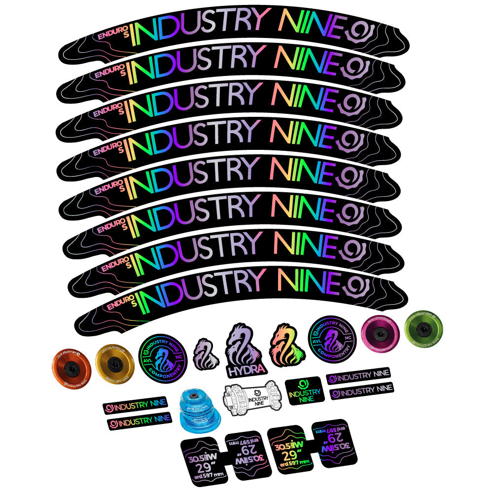 Autocollant Industry Nine Enduro S Hydra, Roues VTT 29, Vélo vinyle sticker