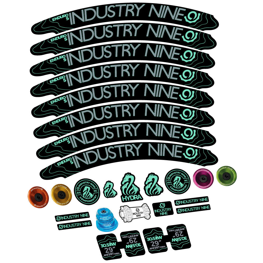 Autocollant Industry Nine Enduro S Hydra, Roues VTT 29, Vélo vinyle sticker