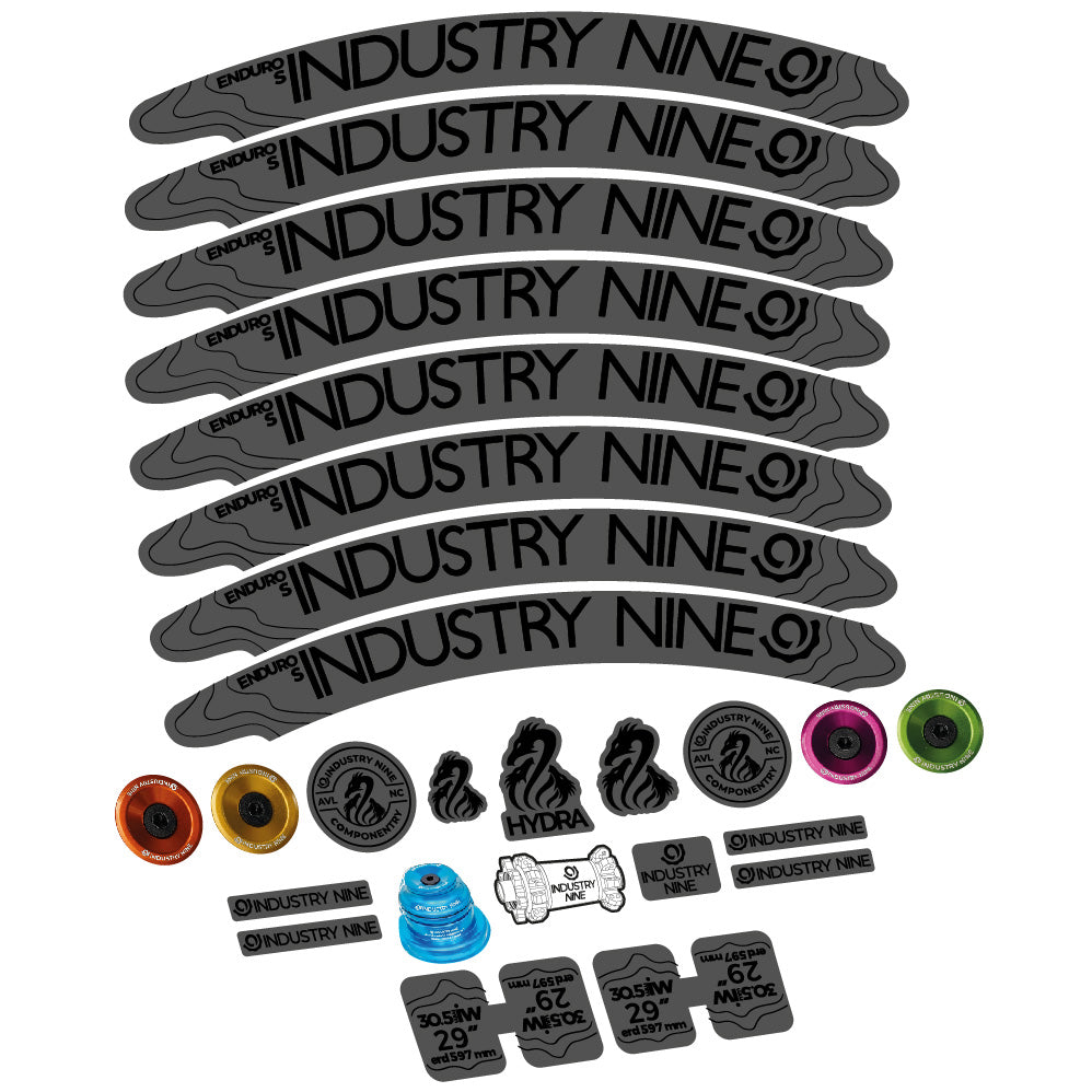 Autocollant Industry Nine Enduro S Hydra, Roues VTT 29, Vélo vinyle sticker