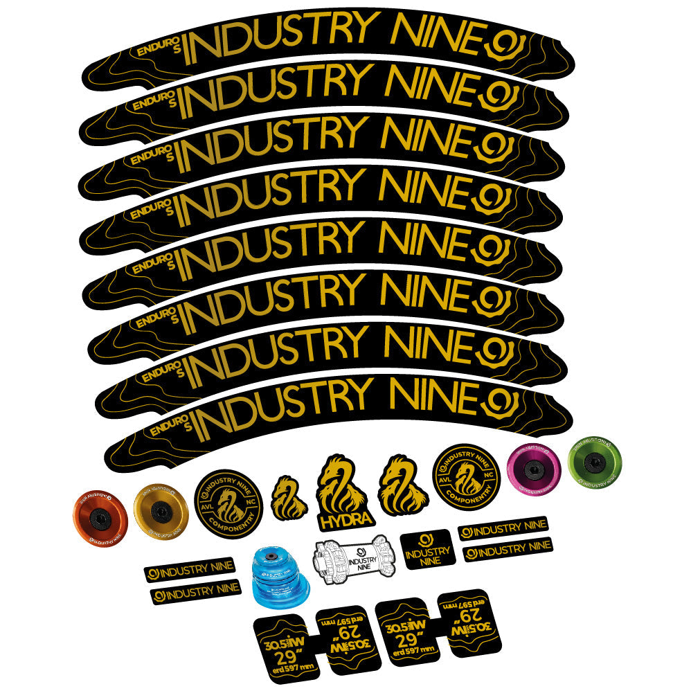 Autocollant Industry Nine Enduro S Hydra, Roues VTT 29, Vélo vinyle sticker