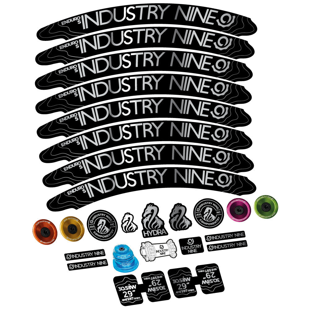 Autocollant Industry Nine Enduro S Hydra, Roues VTT 29, Vélo vinyle sticker