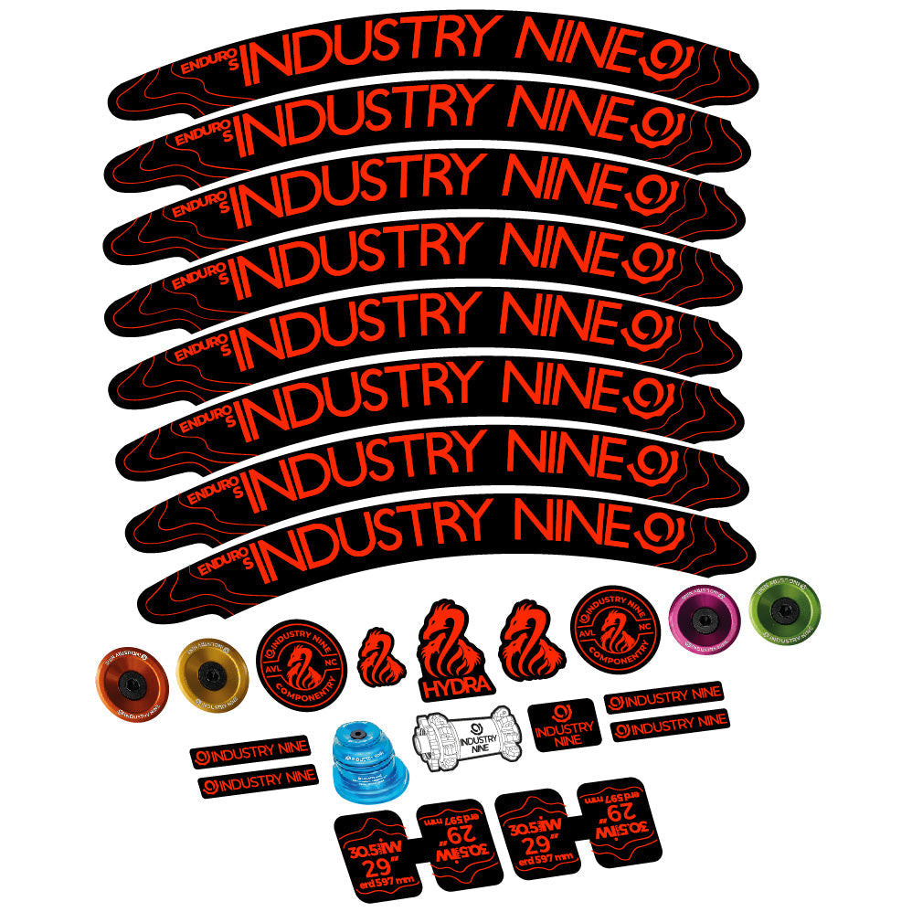 Autocollant Industry Nine Enduro S Hydra, Roues VTT 29, Vélo vinyle sticker