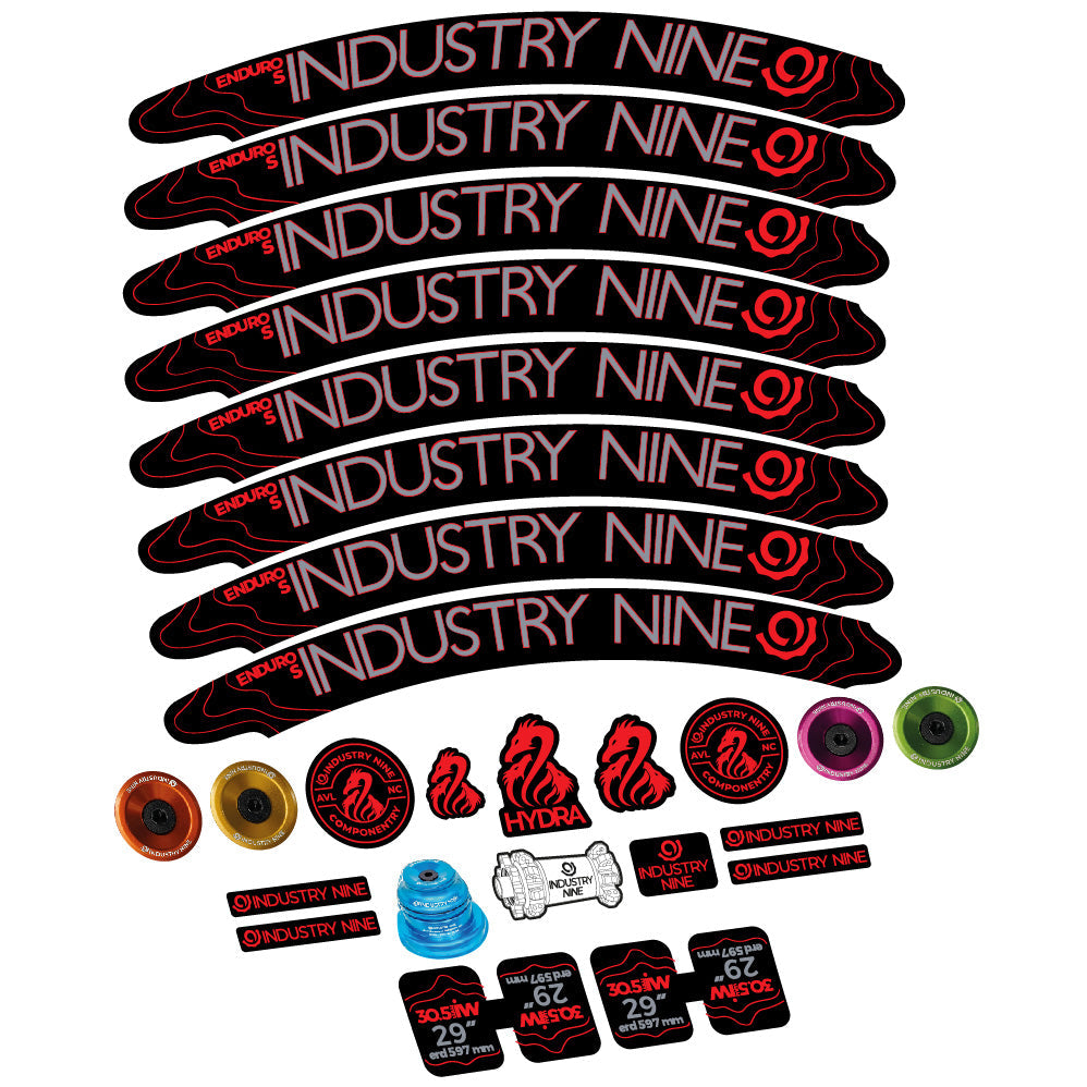 Autocollant Industry Nine Enduro S Hydra, Roues VTT 29, Vélo vinyle sticker