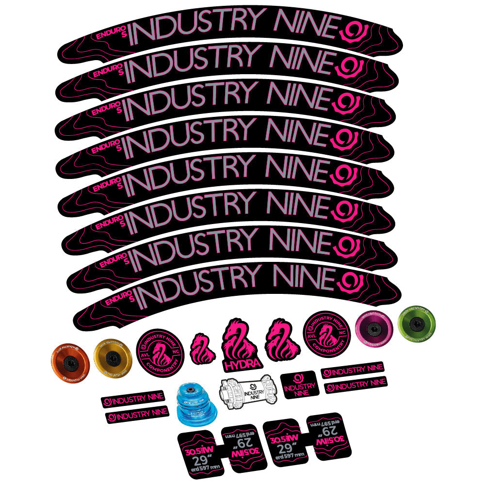 Autocollant Industry Nine Enduro S Hydra, Roues VTT 29, Vélo vinyle sticker