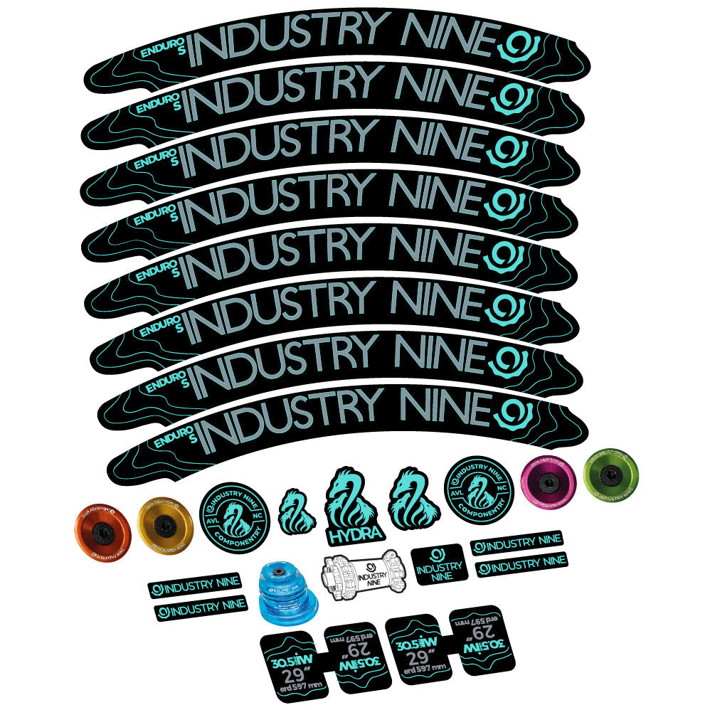 Autocollant Industry Nine Enduro S Hydra, Roues VTT 29, Vélo vinyle sticker