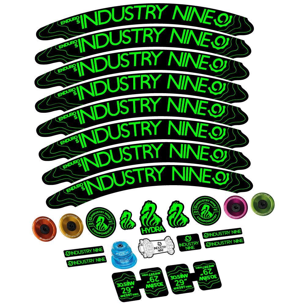 Autocollant Industry Nine Enduro S Hydra, Roues VTT 29, Vélo vinyle sticker