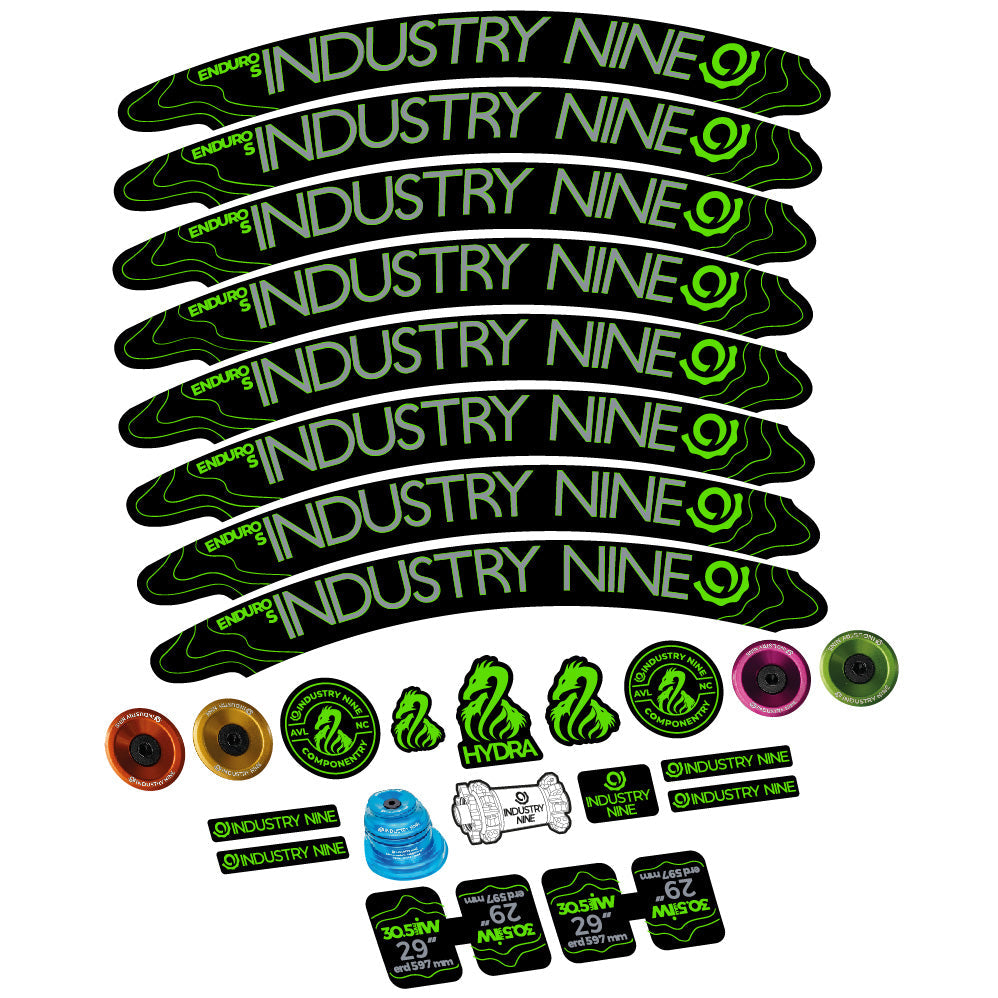 Autocollant Industry Nine Enduro S Hydra, Roues VTT 29, Vélo vinyle sticker