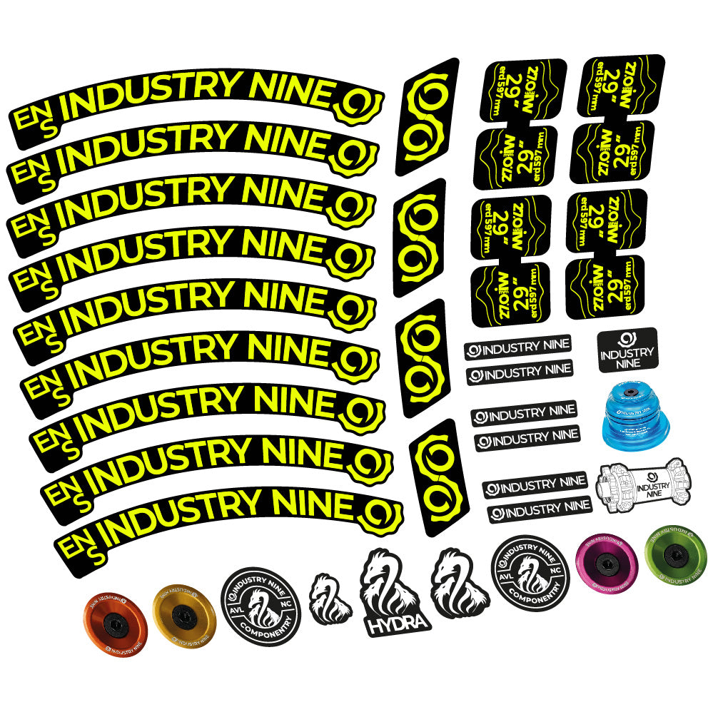 Autocollant Industry Nine Enduro S, Roues VTT 29, Vélo vinyle autocollant