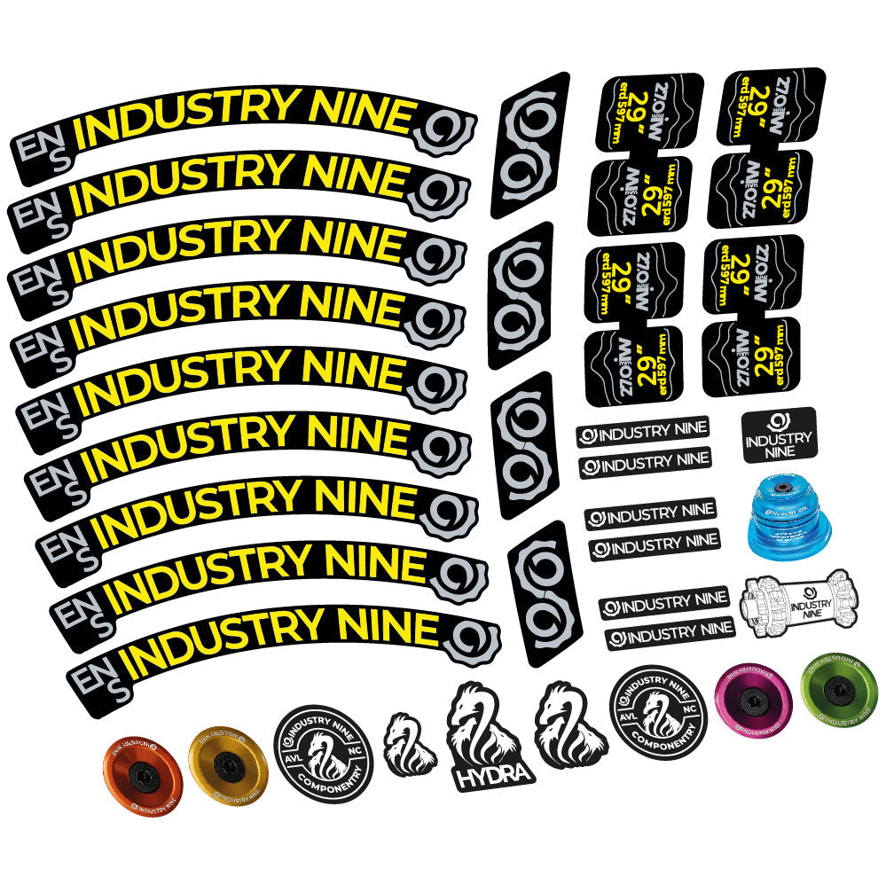 Autocollant Industry Nine Enduro S, Roues VTT 29, Vélo vinyle autocollant